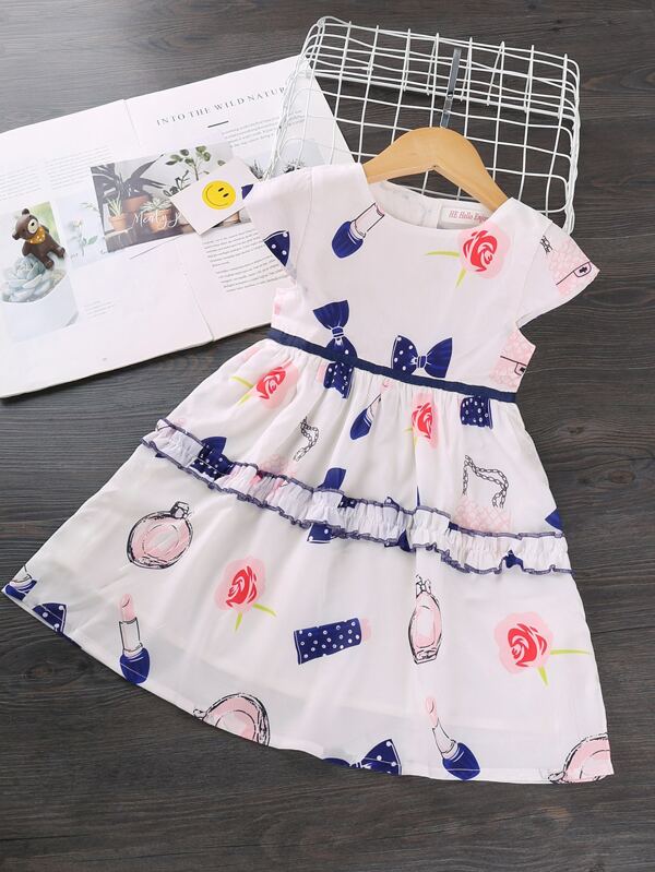 frill one piece dress