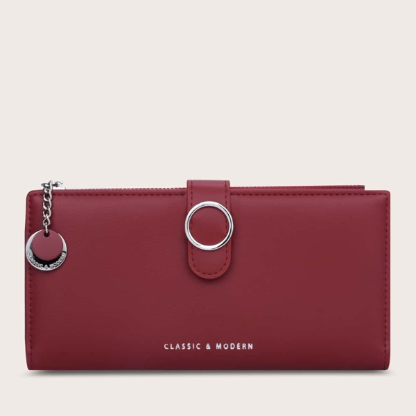 

Letter Graphic Card Holder, Burgundy