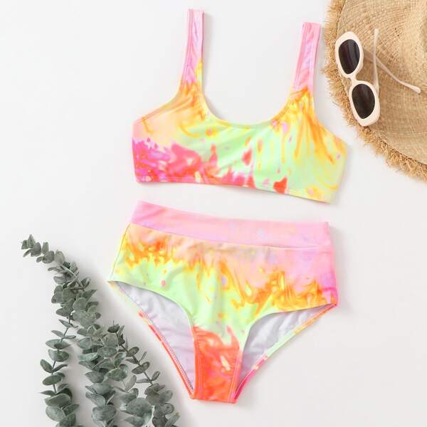 

Tie Dye Bikini Swimsuit, Multicolor