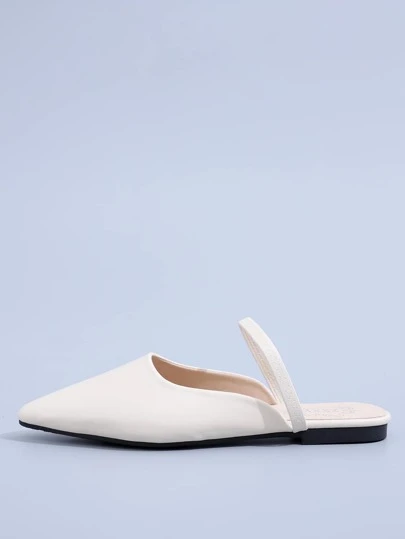 wide fit flat mules