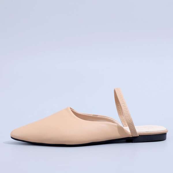 

Минималистские мюли на плоской подошве, Коричневые