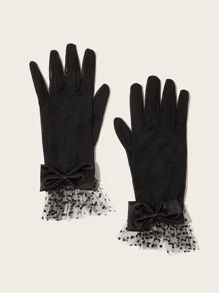 Lace Bow Gloves