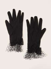Lace Bow Gloves