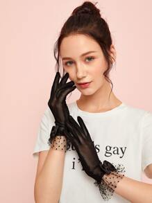Lace Bow Gloves