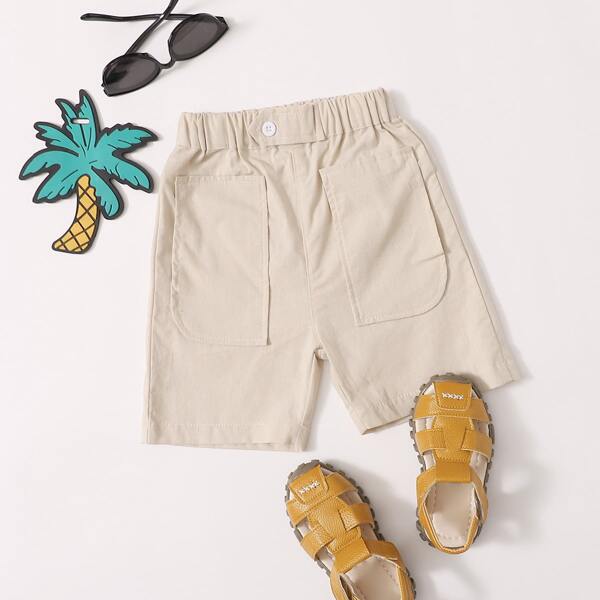 

Toddler Boys Solid Pocket Front Shorts, Khaki