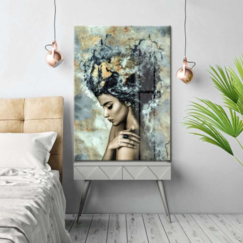 

Figure Graphic Wall Print Without Frame, Multicolor