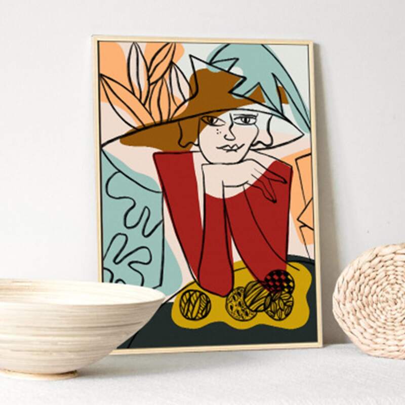 

Abstract Figure Wall Print Without Frame, Multicolor