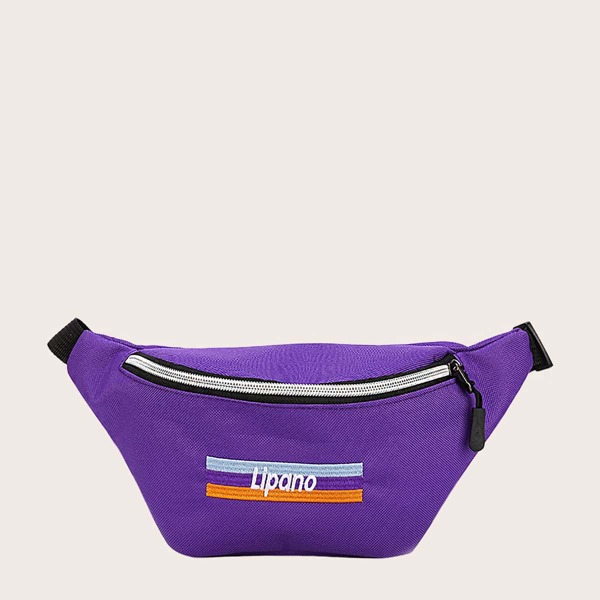 

Letter Graphic Fanny Pack, Purple