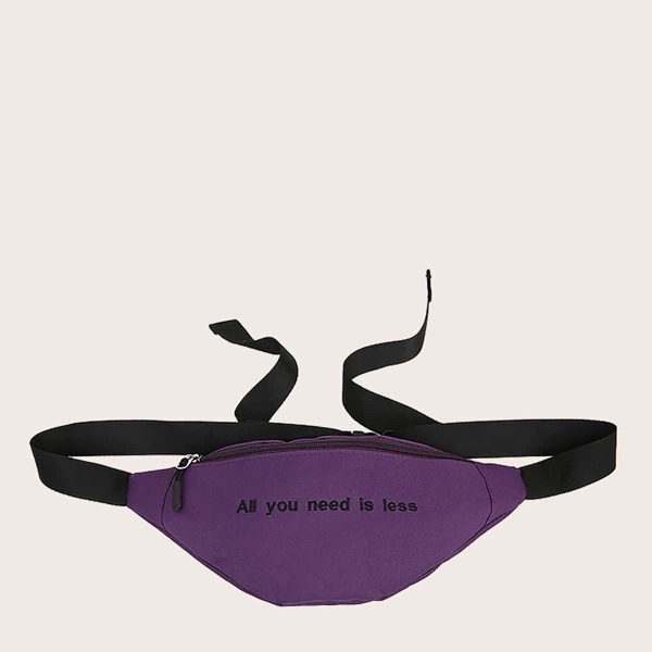 

Letter Graphic Fanny Pack, Purple