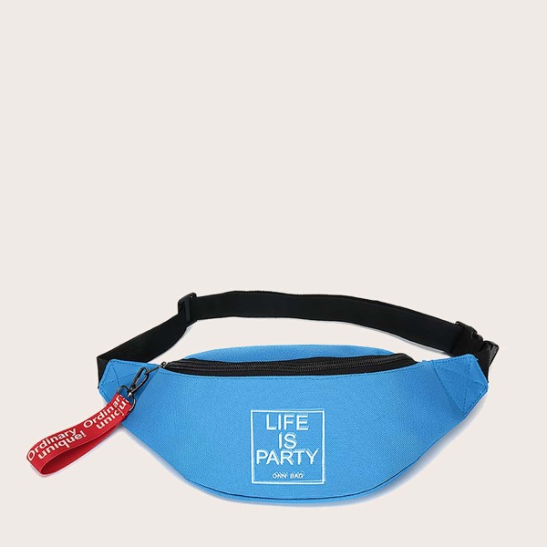 

Letter Graphic Fanny Pack, Blue