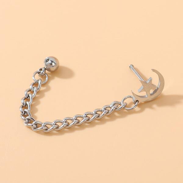 

Moon Star Earring Jackets, Silver