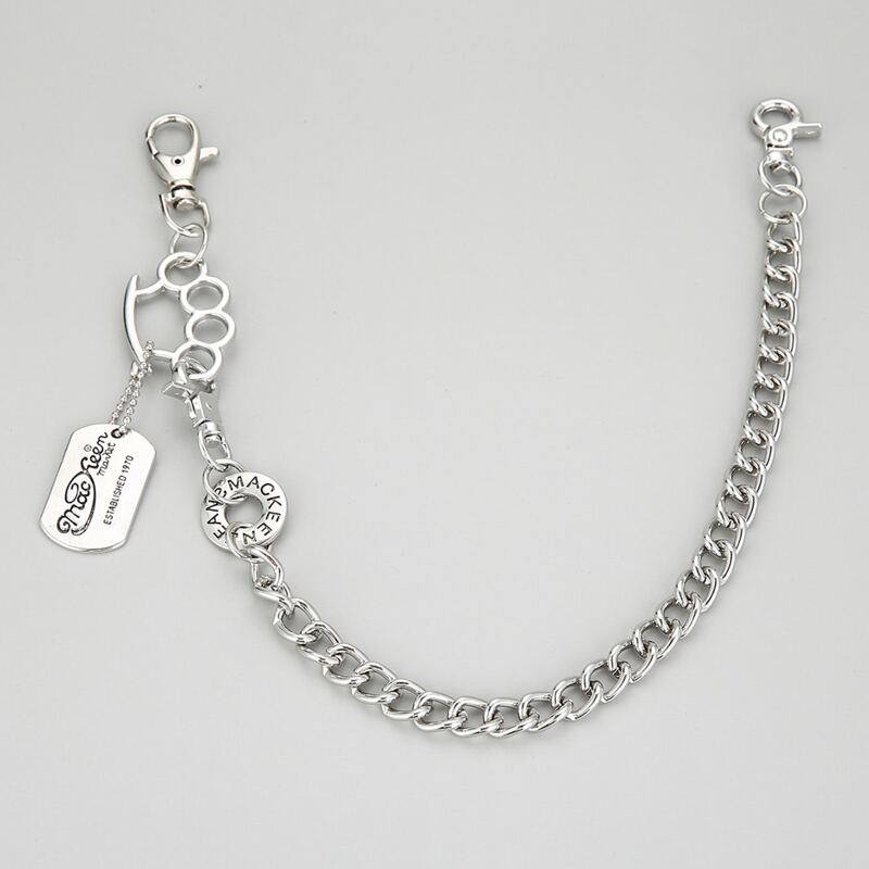 

Guys Chain Belt With Charm, Silver