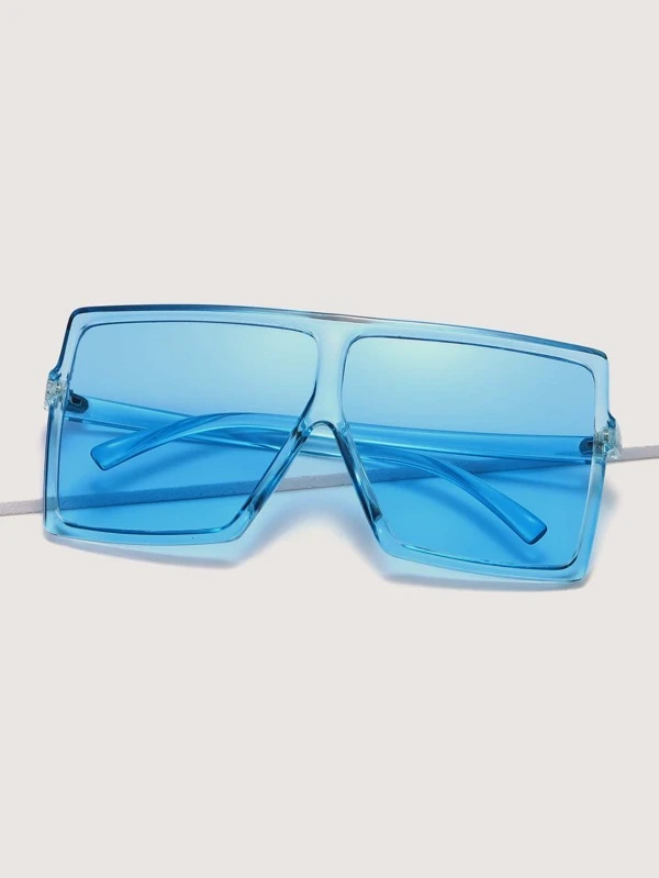 flat top shield sunglasses