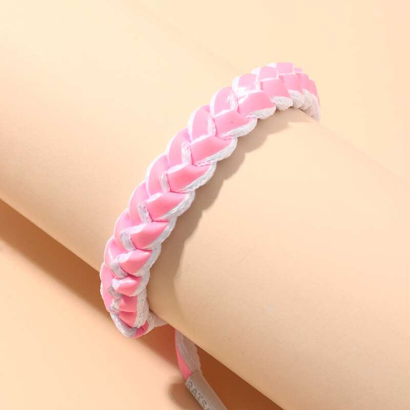 

Neon Braided Bracelet, Pink