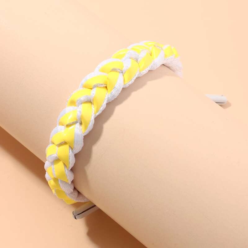 

Neon Braided Bracelet, Yellow