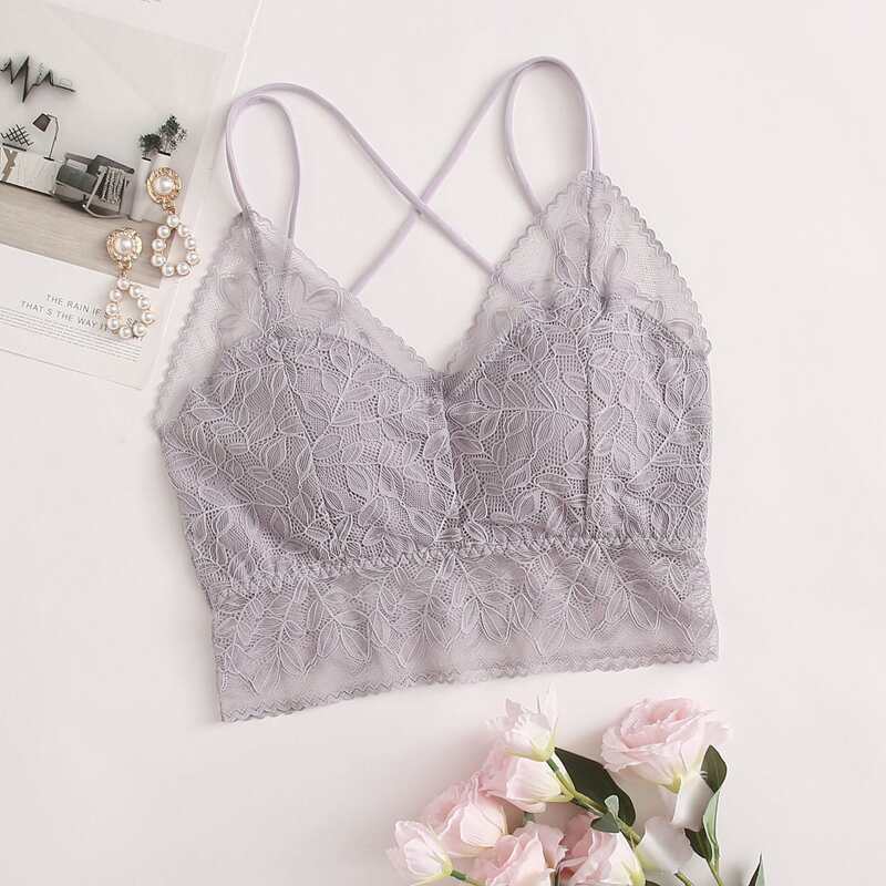 

Crisscross Back Dusty Purple Bralette