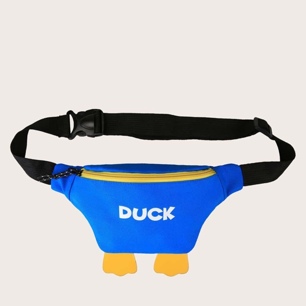 

Girls Letter Graphic Fanny Pack, Blue