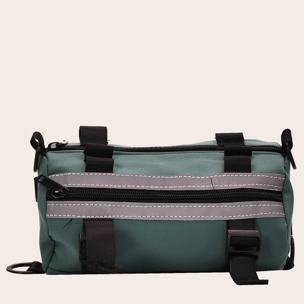 

Girls Colorblock Crossbody Bag, Blue