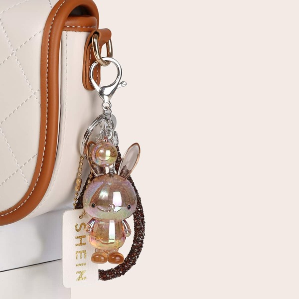 

Подвеска для сумки с декором кролика, Золотистый