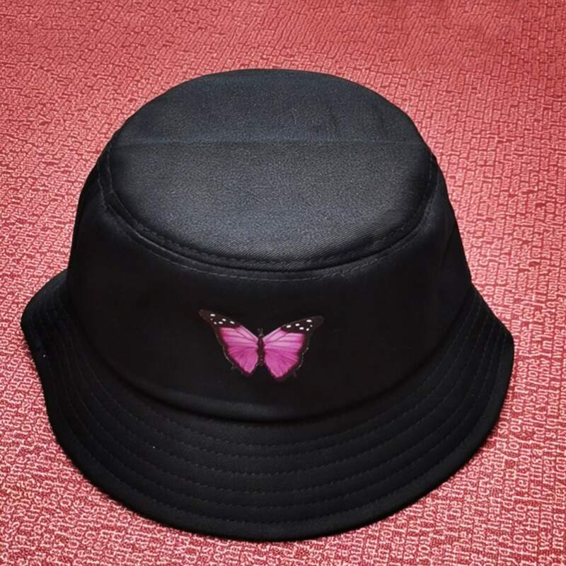 

Butterfly Bucket Hat, White