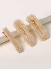 3入組幾何造型髮夾