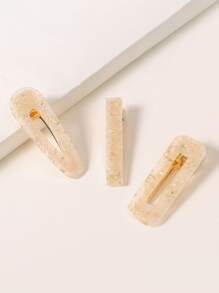 3入組幾何造型髮夾