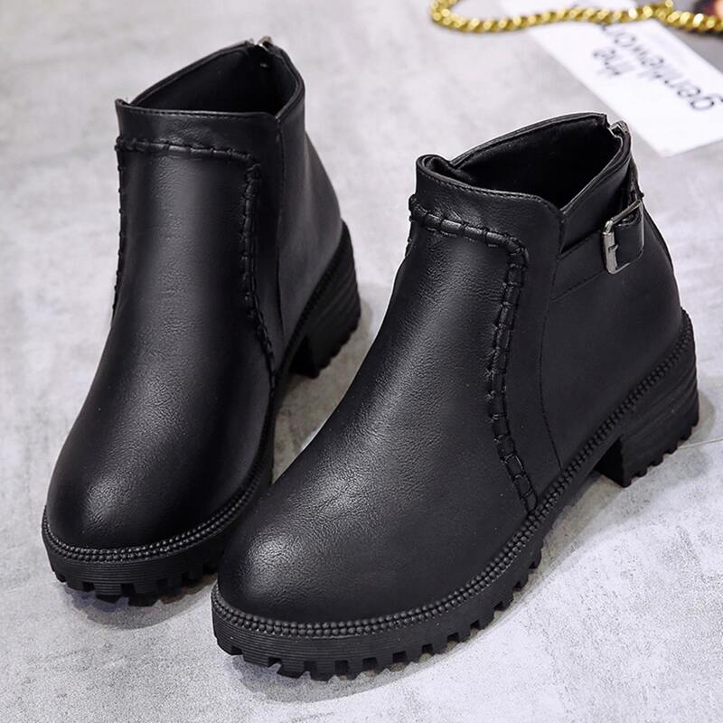 

Chunky Heeled Ankle Boots, Black