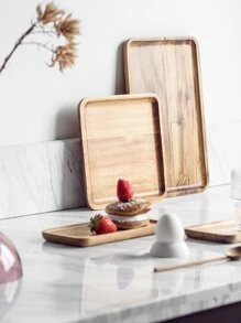 1 pieza bandeja de madera - Camel - Ver 6