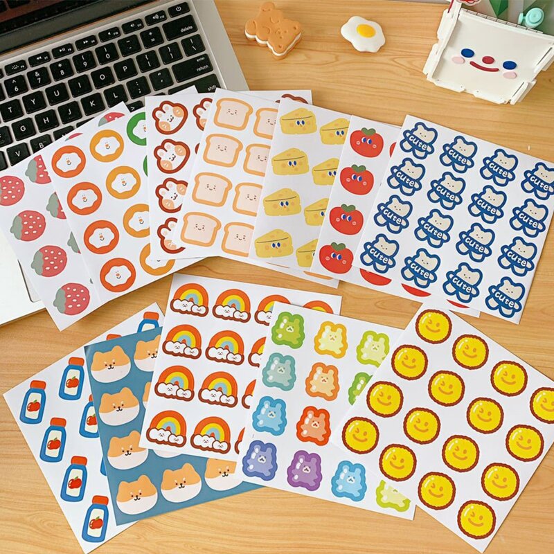 

2sheets Random Cartoon Sticker, Multicolor