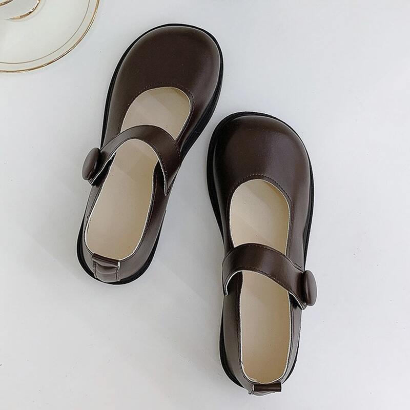 

Solid Mary Jane Flats, Chocolate brown