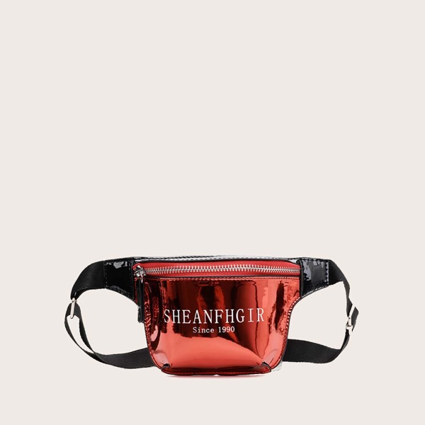 

Kids Letter Graphic Fanny Pack, Red