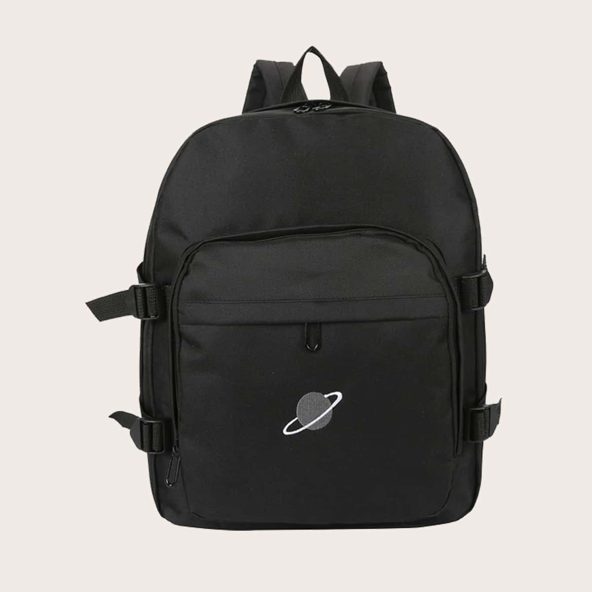 

Guys Cartoon Graphic Backpack, Black