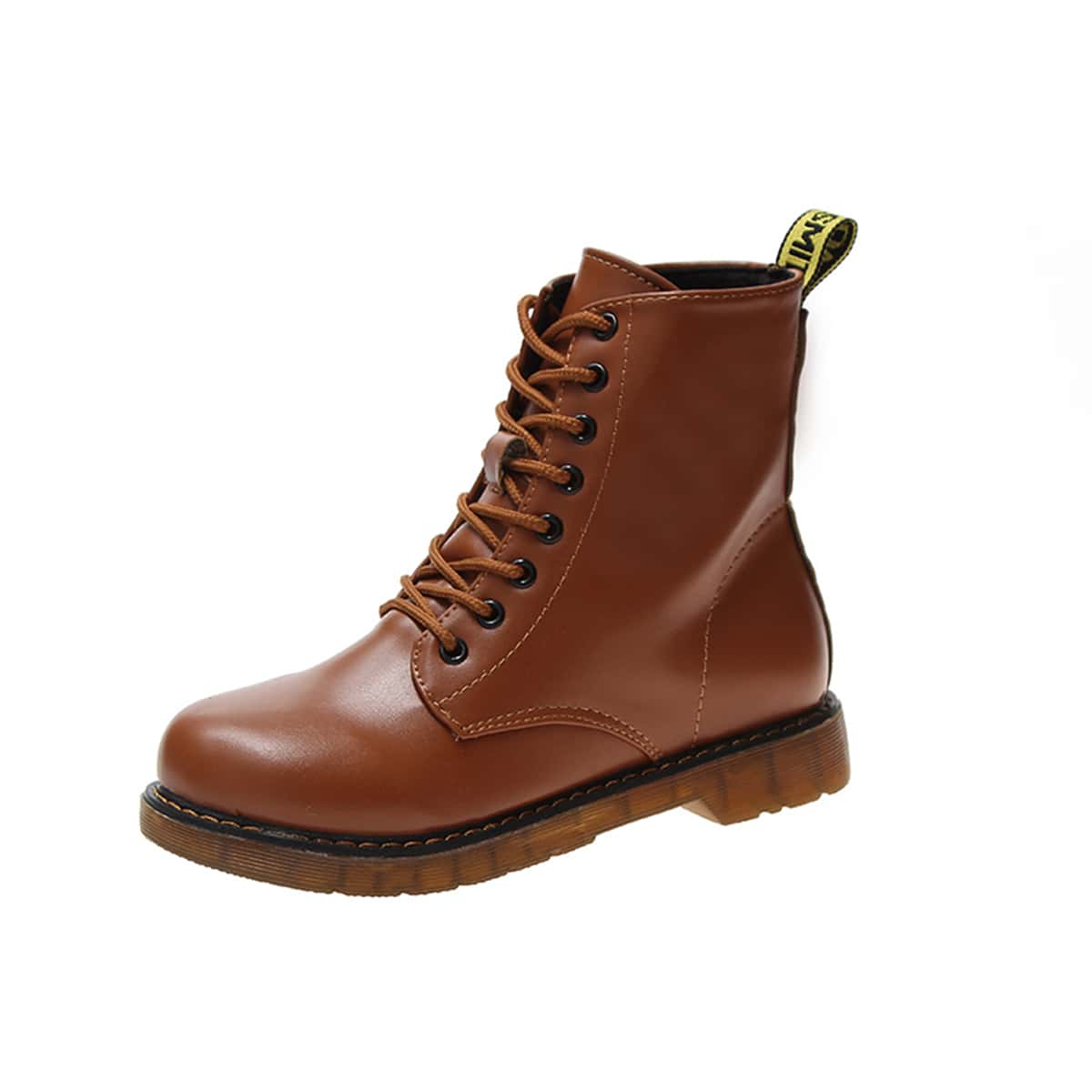 

Lace-up Combat Boots, Brown