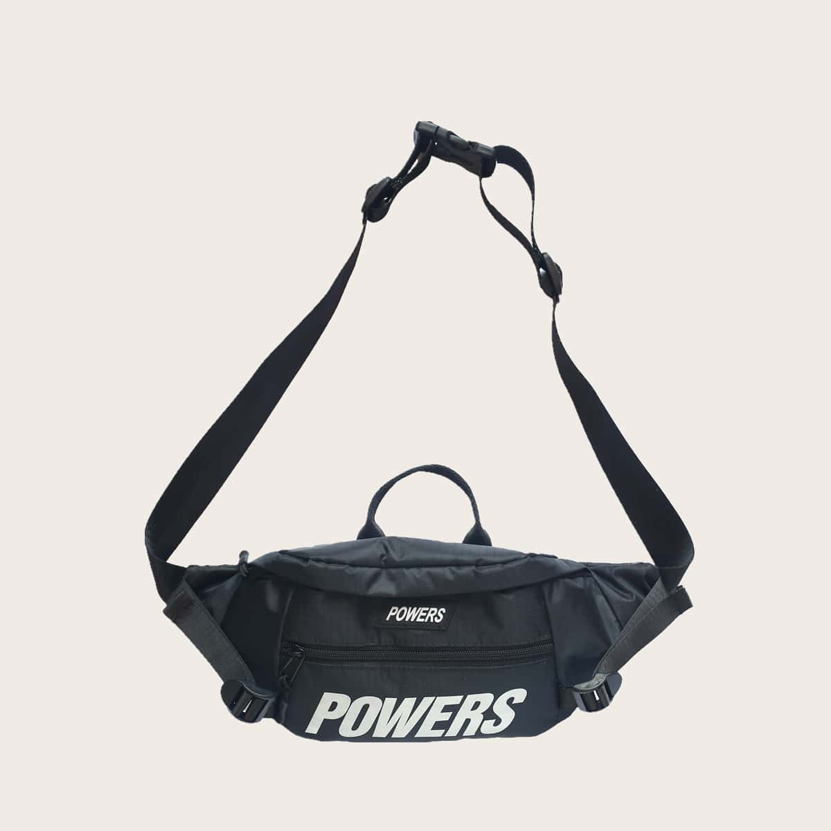 

Guys Letter Graphic Fanny Pack, Black