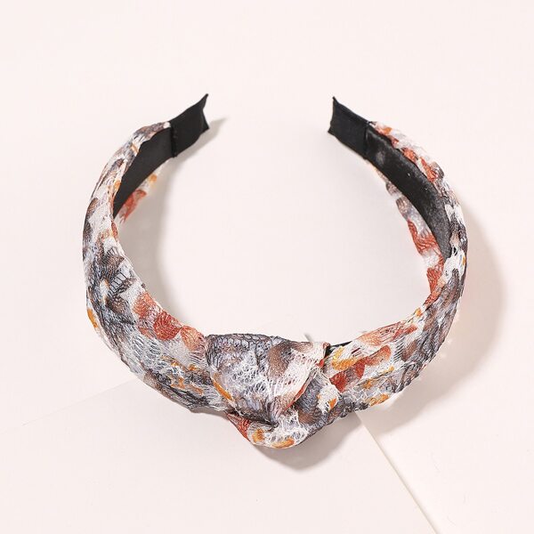 

Lace Knot Design Hair Hoop, Multicolor