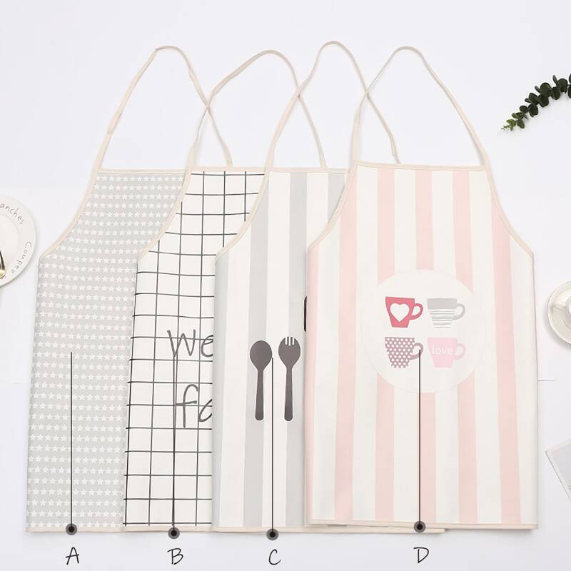 

1pc Cutlery Print Apron, Multicolor