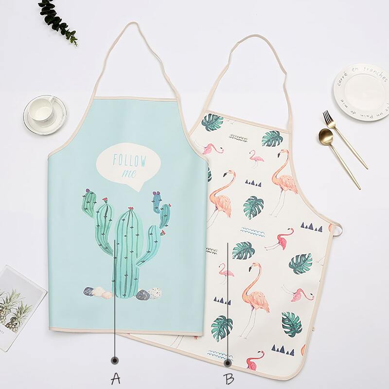 

1pc Tropical Pattern Apron, Multicolor