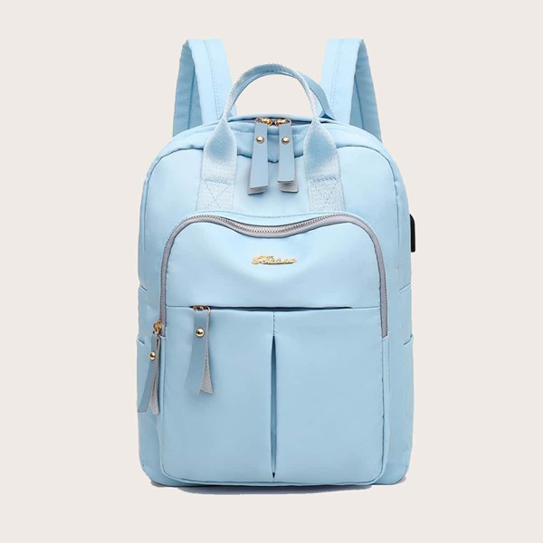 

Minimalist Backpack With Double Handle, Blue