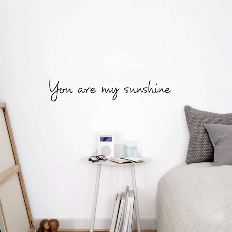 

Slogan Graphic Wall Sticker, Black