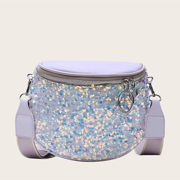 

Sequin Decor Fanny Pack, Purple