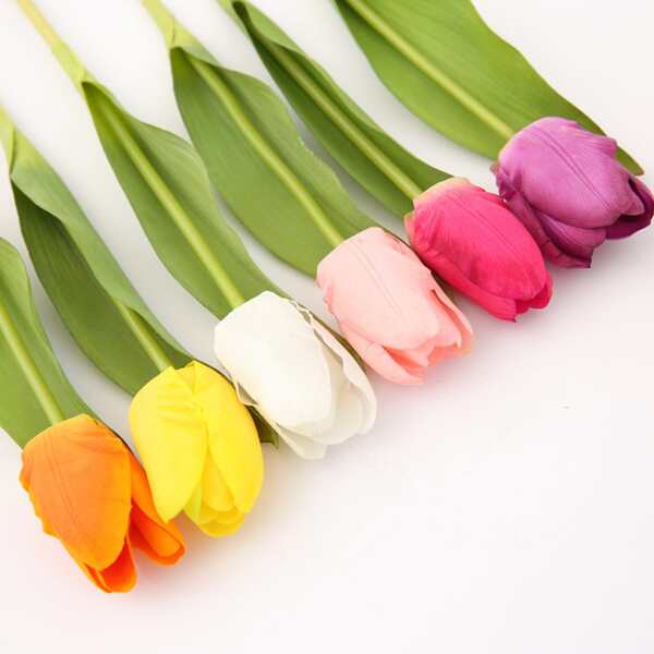 

1 Branch Artificial Tulip, Multicolor