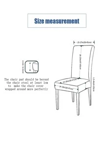 1入組素色彈力椅套 - 彩色 - 查看 7
