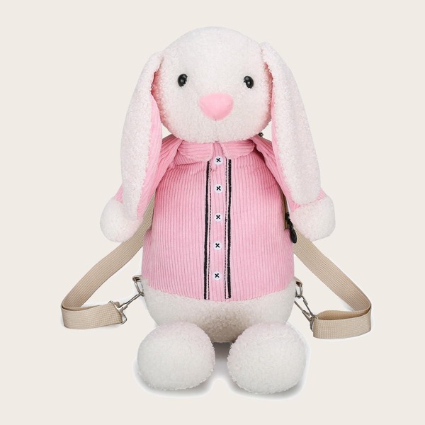

Girls Rabbit Shaped Backpack, Pink