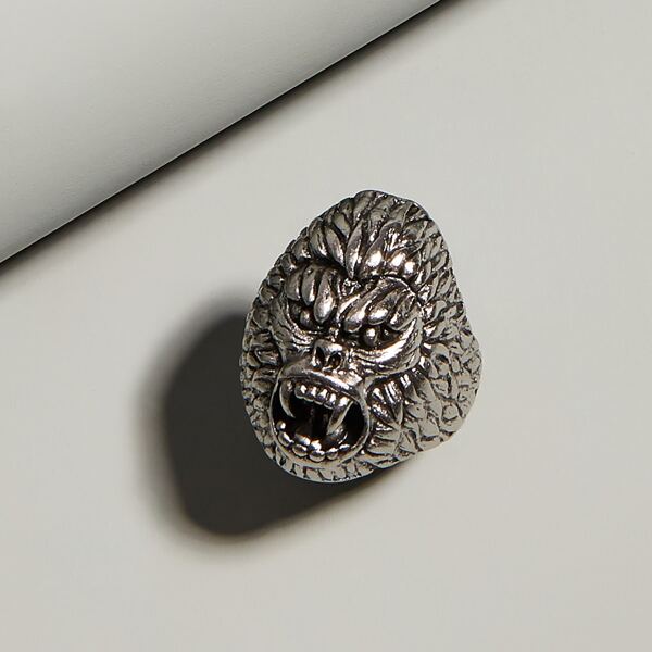 

Men Orangutan Design Ring, Silver