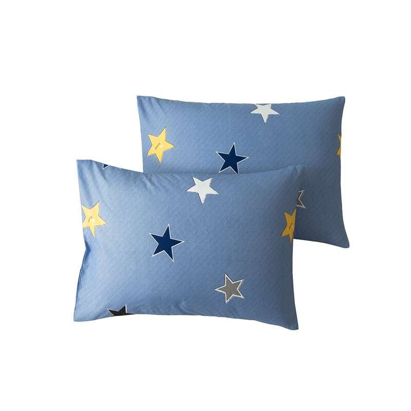 

2pcs Star Print Pillowcase Without Filler, Multicolor
