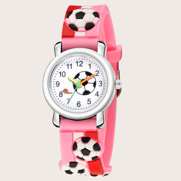 

Kids Football Print Quartz Watch