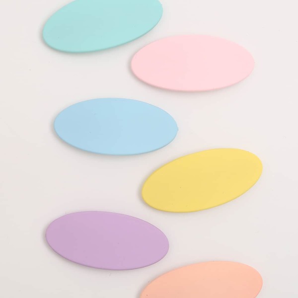 

6pcs Solid Geometric Hair Clip, Multicolor