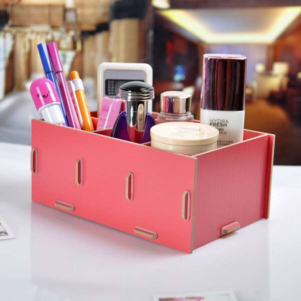 

DIY Cosmetic Storage Box, Watermelon pink
