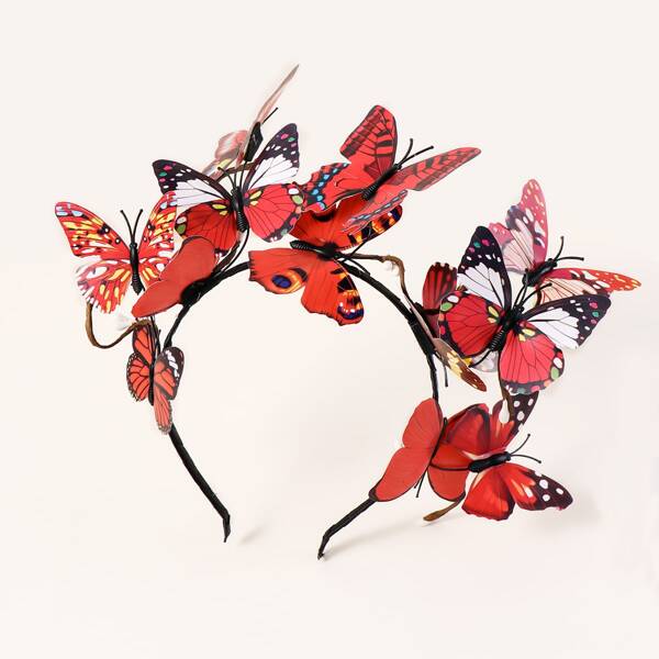 

Butterfly Decor Hair Hoop, Multicolor