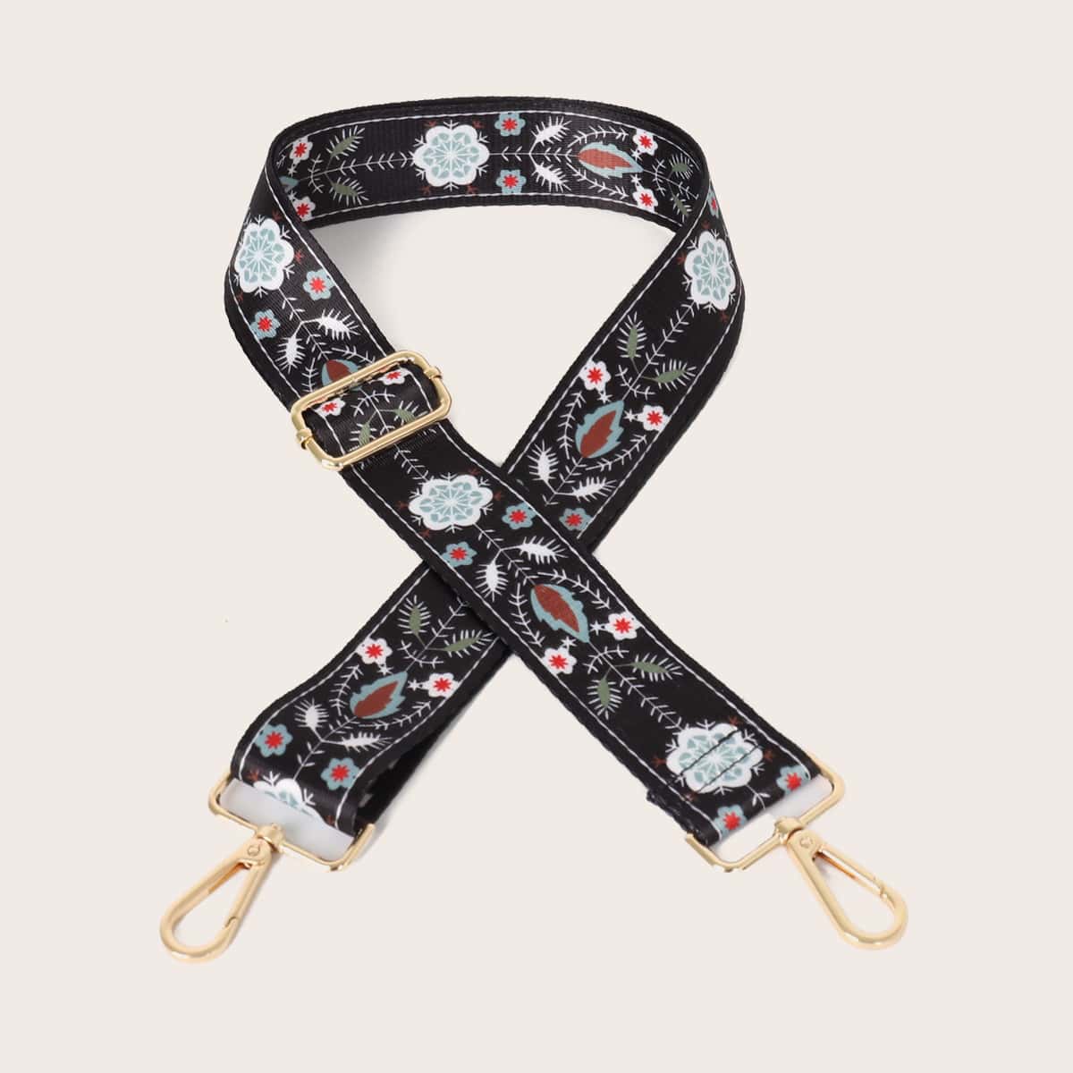 

Floral Graphic Bag Strap, Black